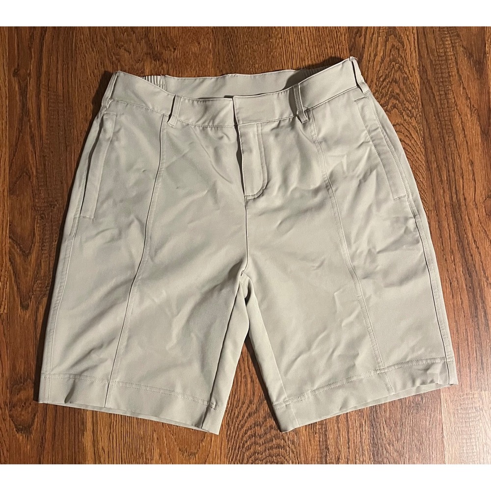 32 Degrees Cool Womens Performance Shorts Beige Tan Stretch Golf Active Size 4
